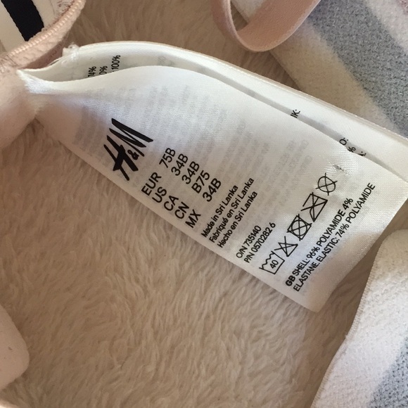 light fit triangle push up bra by H&M - Picture 7 of 8